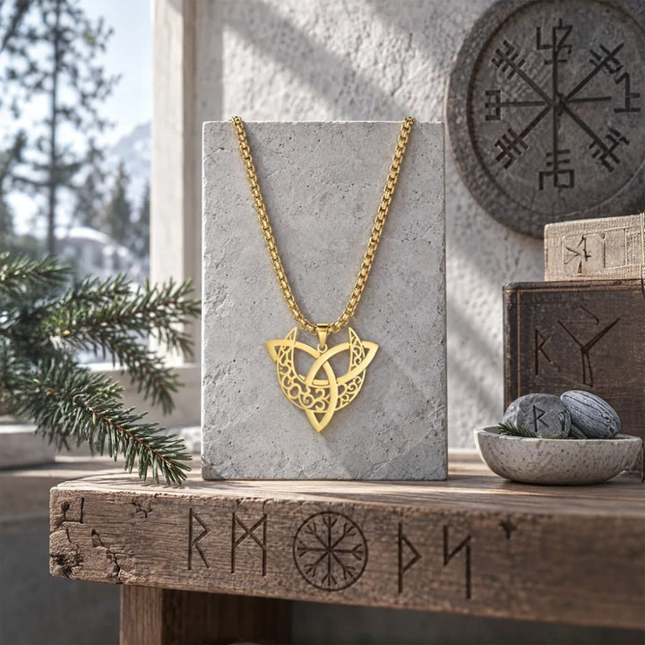 FREE Today: Viking Moon Goddess Golden Plated Pendant Necklace - image 7