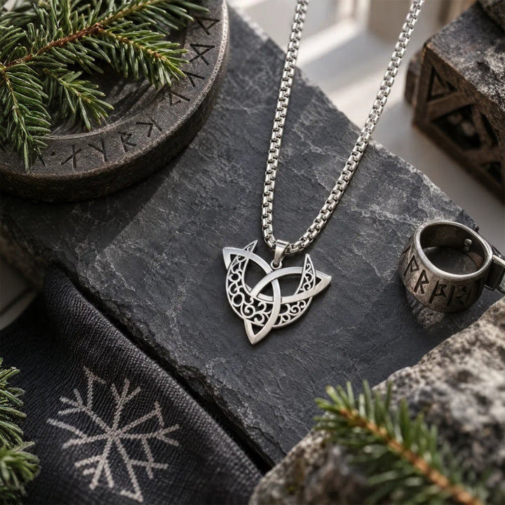 FREE Today: Viking Moon Goddess Golden Plated Pendant Necklace - image 12