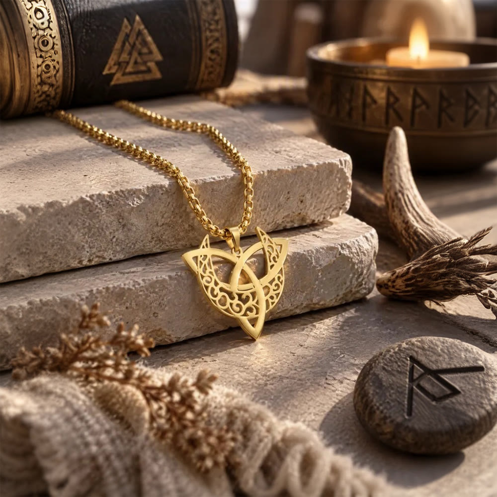 FREE Today: Viking Moon Goddess Golden Plated Pendant Necklace - image 4