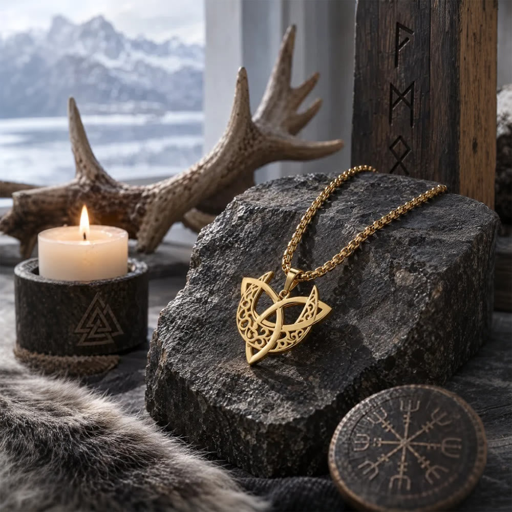 FREE Today: Viking Moon Goddess Golden Plated Pendant Necklace - image 5