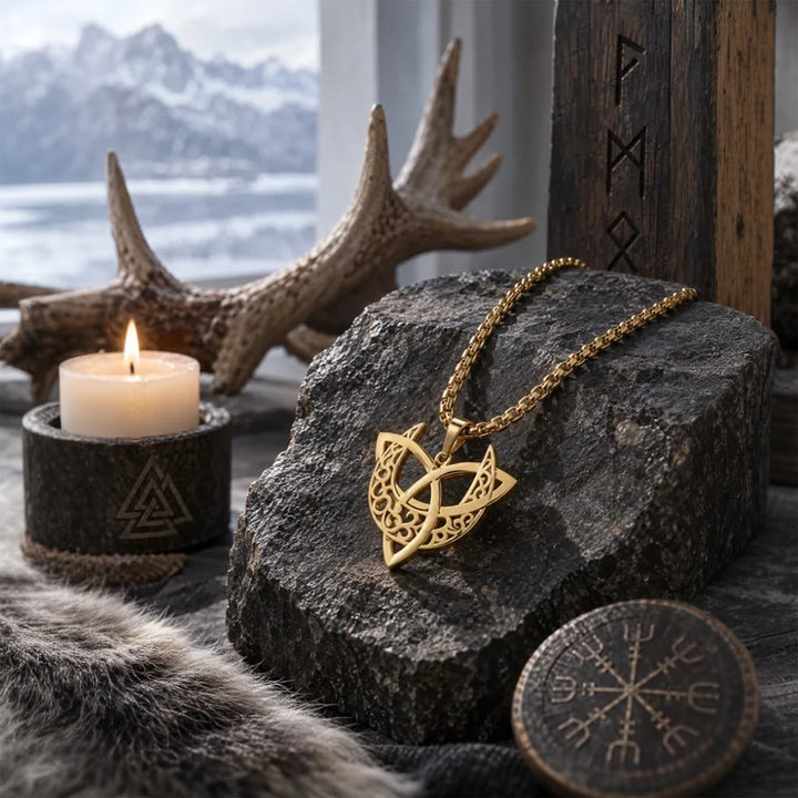 FREE Today: Viking Moon Goddess Golden Plated Pendant Necklace - image 5