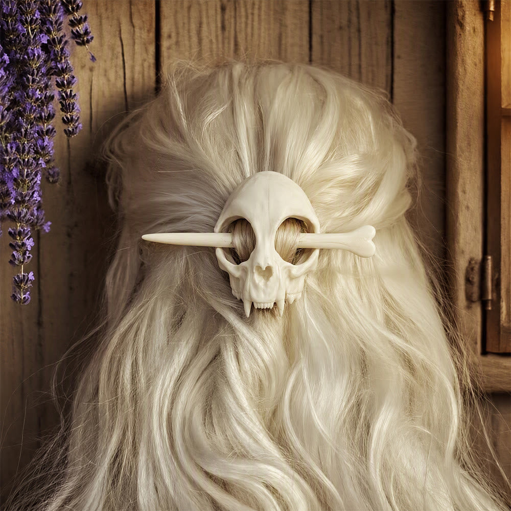 FREE Today: 1Pcs Vintage Viking Dragon Hairpin Punk Skull Hair Clip Gothic Women's Hair Stick - image 3
