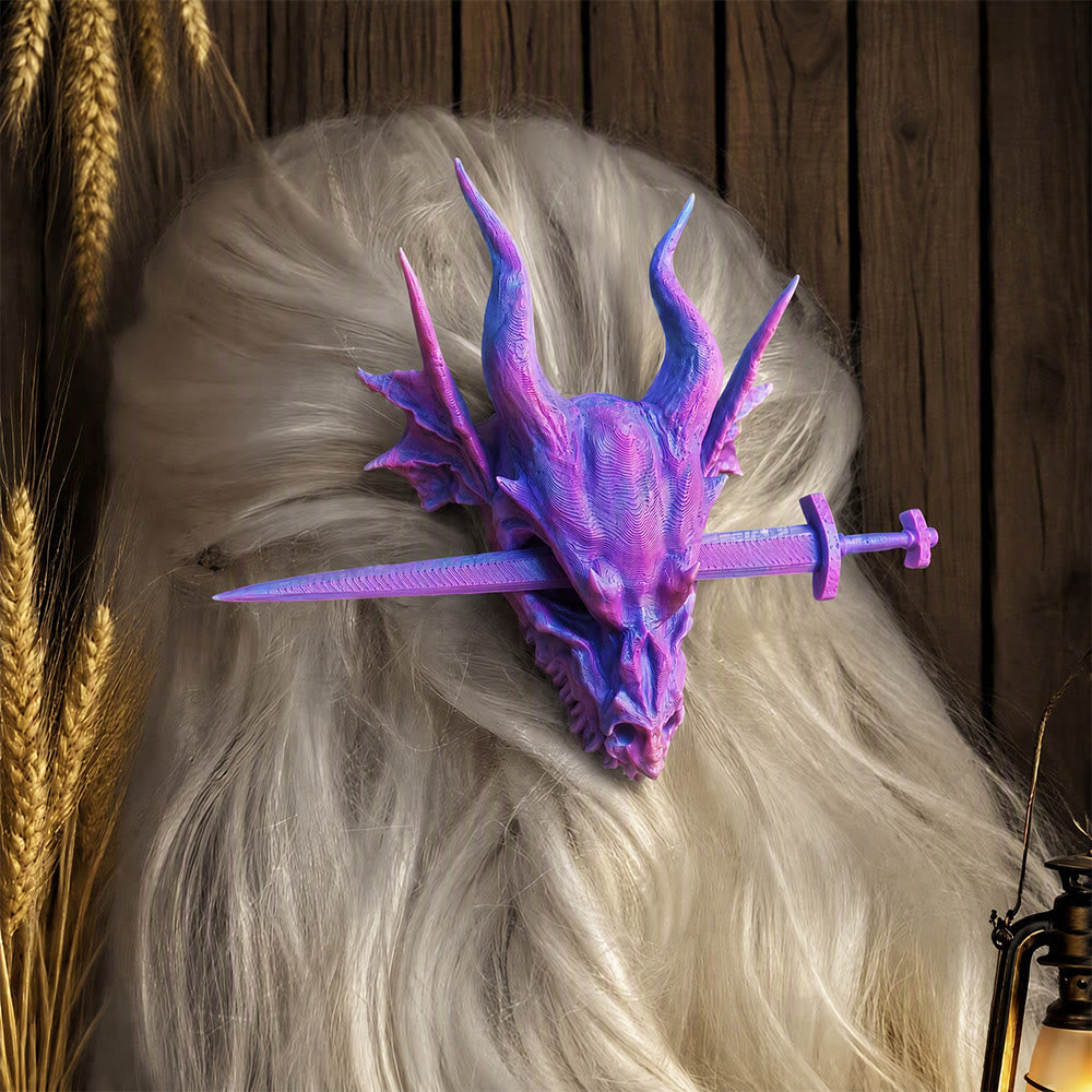 FREE Today: 1Pcs Vintage Viking Dragon Hairpin Punk Skull Hair Clip Gothic Women's Hair Stick - image 27