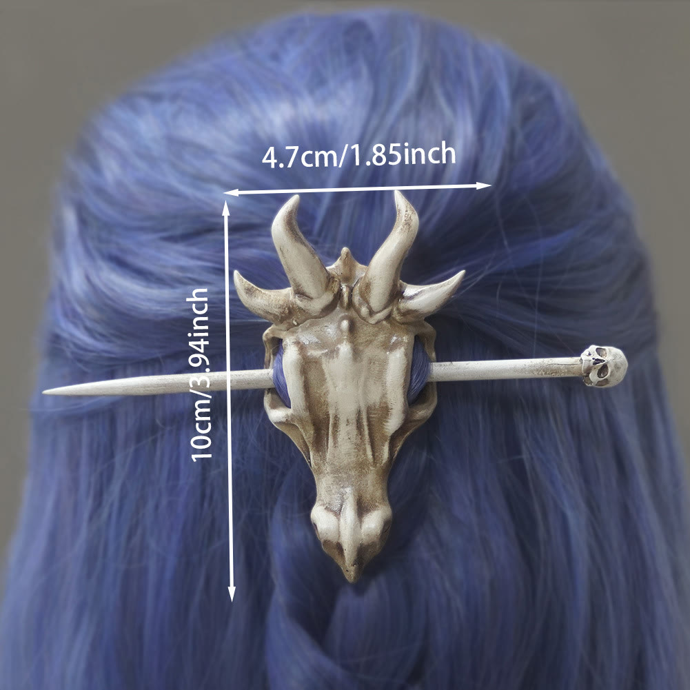 FREE Today: 1Pcs Vintage Viking Dragon Hairpin Punk Skull Hair Clip Gothic Women's Hair Stick - image 35