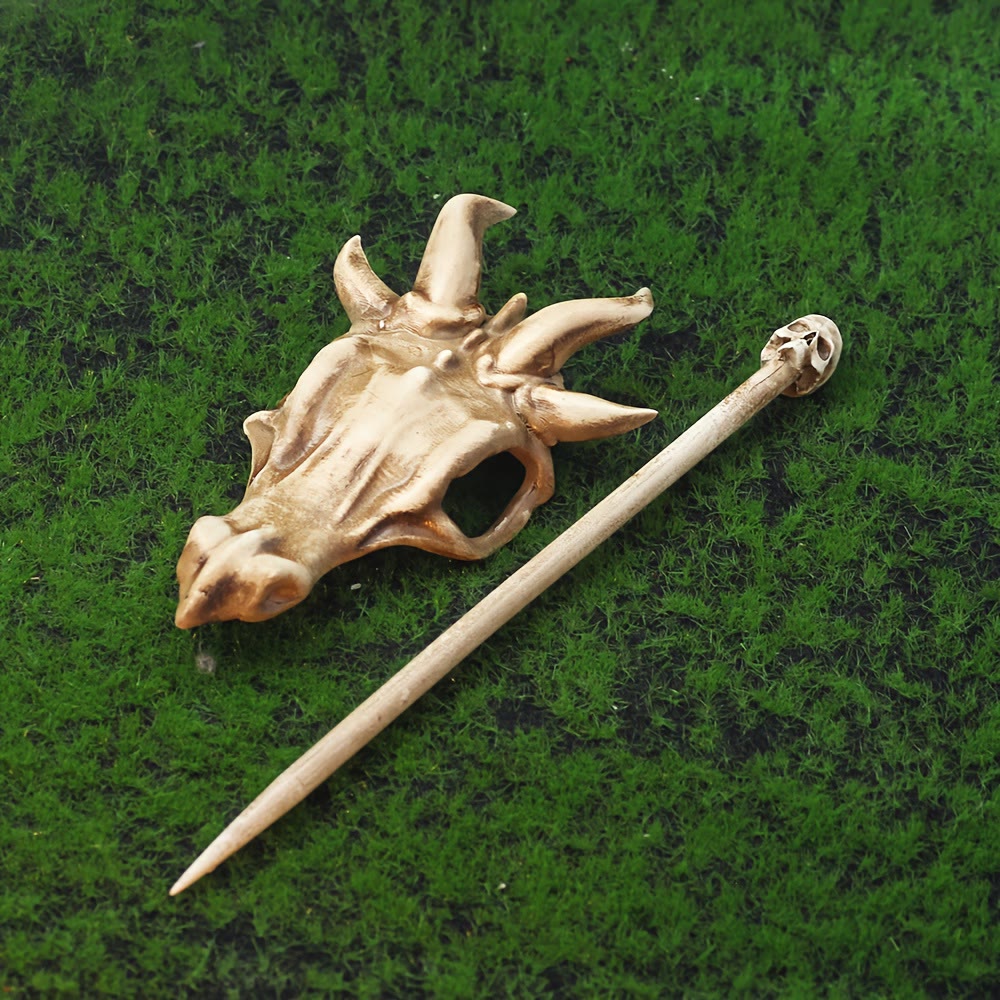 FREE Today: 1Pcs Vintage Viking Dragon Hairpin Punk Skull Hair Clip Gothic Women's Hair Stick - image 34