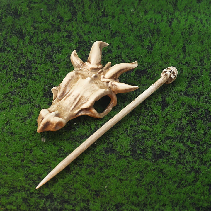 FREE Today: 1Pcs Vintage Viking Dragon Hairpin Punk Skull Hair Clip Gothic Women's Hair Stick - image 34