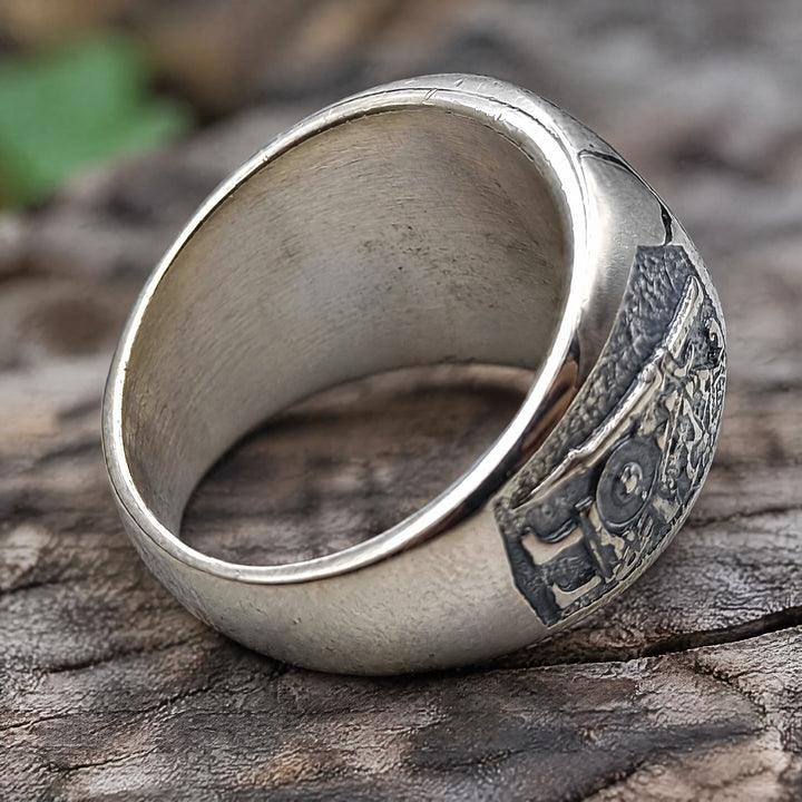 FREE Today: Raven Ring Viking Jewelry Signet for Men Norse Mythology Ancient - image 6