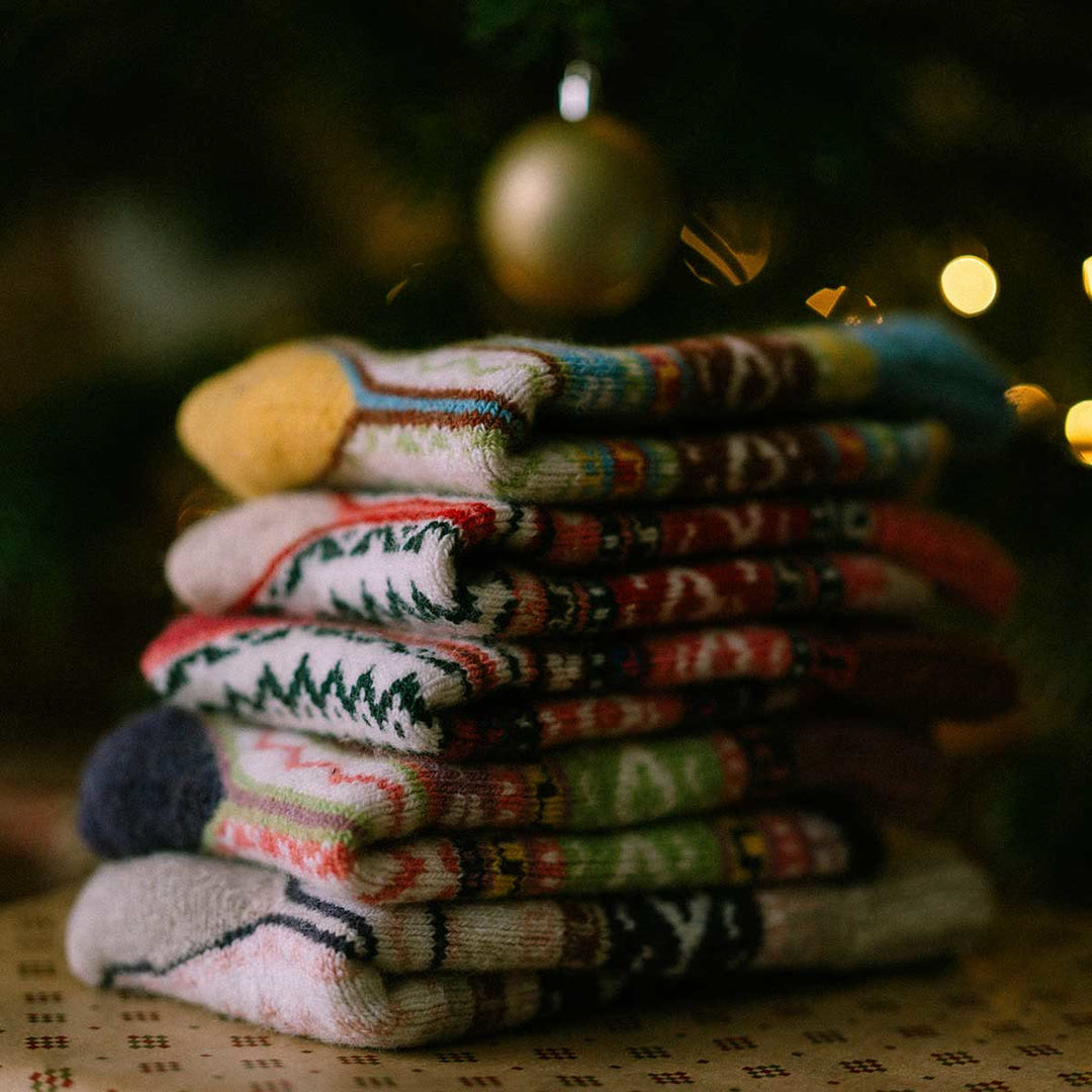 FREE Today: 5 Pairs Socks for Women Winter Thick Warm Wool Socks Cozy Crew Christmas Gift - image 14