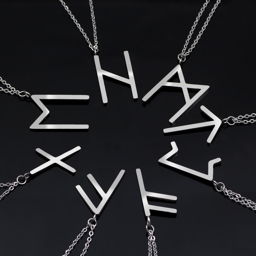 FREE Today: Viking Runes Letters Pendant Charm Personalized Necklace Norse Mythology Viking Gift - image 2