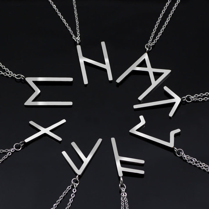 FREE Today: Viking Runes Letters Pendant Charm Personalized Necklace Norse Mythology Viking Gift - image 2