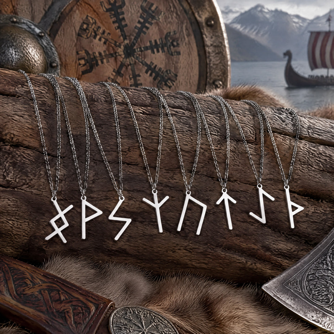 FREE Today: Viking Runes Letters Pendant Charm Personalized Necklace Norse Mythology Viking Gift - image 0