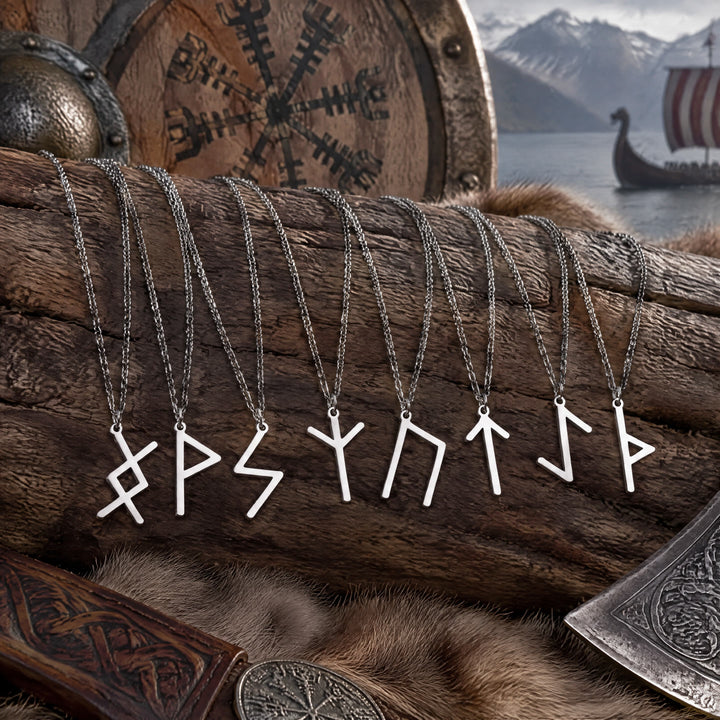 FREE Today: Viking Runes Letters Pendant Charm Personalized Necklace Norse Mythology Viking Gift - image 0