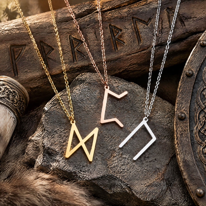 FREE Today: Viking Runes Letters Pendant Charm Personalized Necklace Norse Mythology Viking Gift - image 7