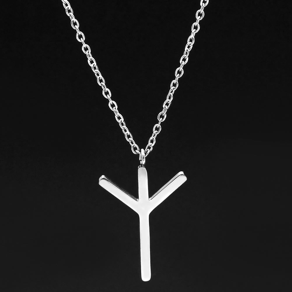 FREE Today: Viking Runes Letters Pendant Charm Personalized Necklace Norse Mythology Viking Gift - ᛘ - M - Silver - image 10