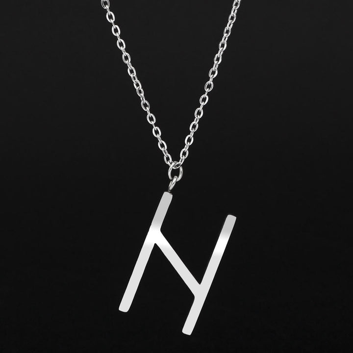 FREE Today: Viking Runes Letters Pendant Charm Personalized Necklace Norse Mythology Viking Gift - ᚺ - H - Silver - image 23