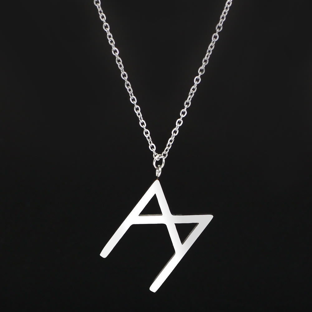 FREE Today: Viking Runes Letters Pendant Charm Personalized Necklace Norse Mythology Viking Gift - ᛗ - ᛖ - Silver - image 35