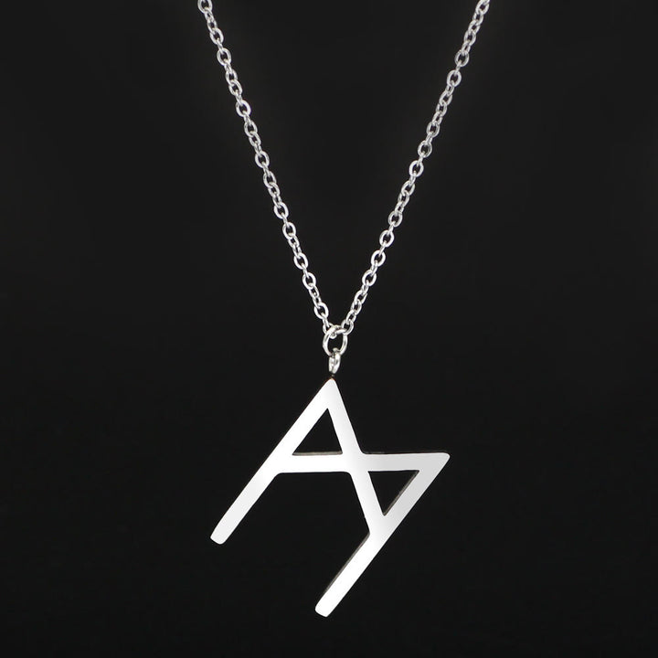 FREE Today: Viking Runes Letters Pendant Charm Personalized Necklace Norse Mythology Viking Gift - ᛗ - ᛖ - Silver - image 35