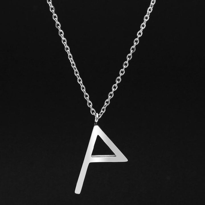 FREE Today: Viking Runes Letters Pendant Charm Personalized Necklace Norse Mythology Viking Gift - ᚨ - A - Silver - image 52