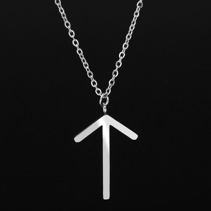 FREE Today: Viking Runes Letters Pendant Charm Personalized Necklace Norse Mythology Viking Gift - ᛏ - T - Silver - image 48