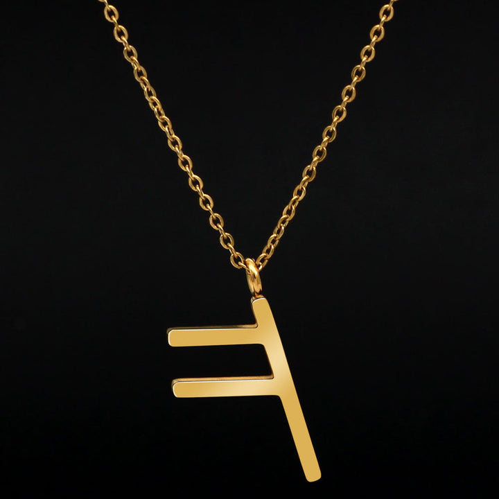 FREE Today: Viking Runes Letters Pendant Charm Personalized Necklace Norse Mythology Viking Gift - ᚠ - F - Golden - image 13