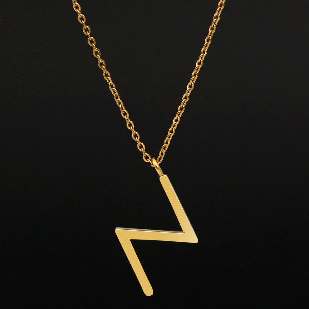 FREE Today: Viking Runes Letters Pendant Charm Personalized Necklace Norse Mythology Viking Gift - ᛋ - S - Golden - image 45