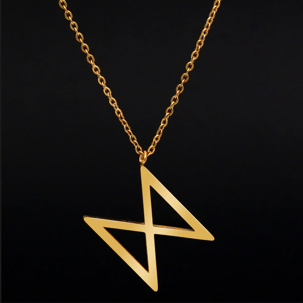 FREE Today: Viking Runes Letters Pendant Charm Personalized Necklace Norse Mythology Viking Gift - ᛞ - D - Golden - image 17