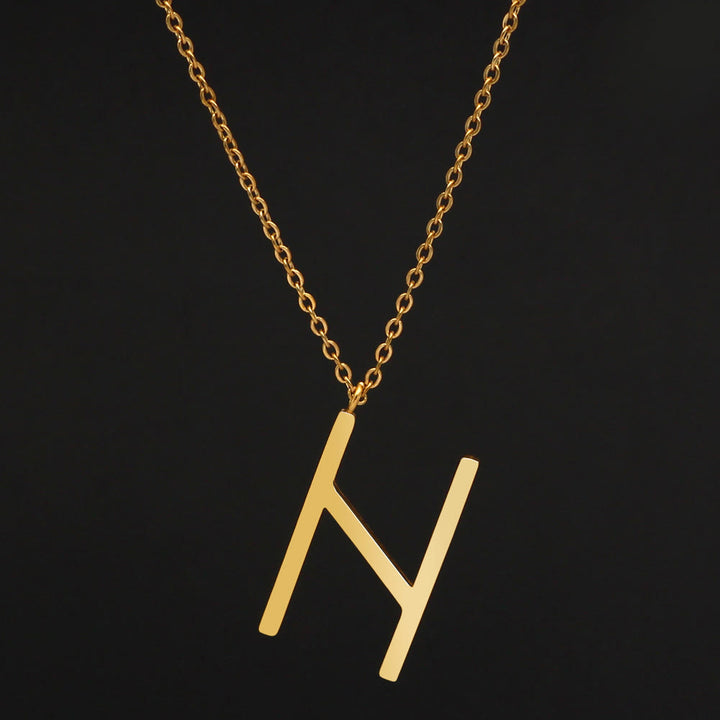 FREE Today: Viking Runes Letters Pendant Charm Personalized Necklace Norse Mythology Viking Gift - ᚺ - H - Golden - image 24