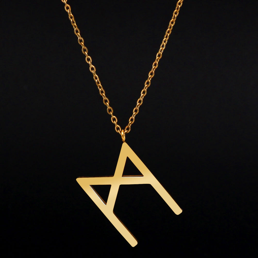 FREE Today: Viking Runes Letters Pendant Charm Personalized Necklace Norse Mythology Viking Gift - ᛗ - ᛖ - Golden - image 36