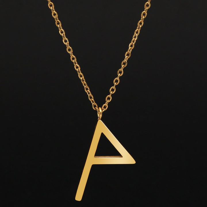 FREE Today: Viking Runes Letters Pendant Charm Personalized Necklace Norse Mythology Viking Gift - ᚨ - A - Golden - image 53