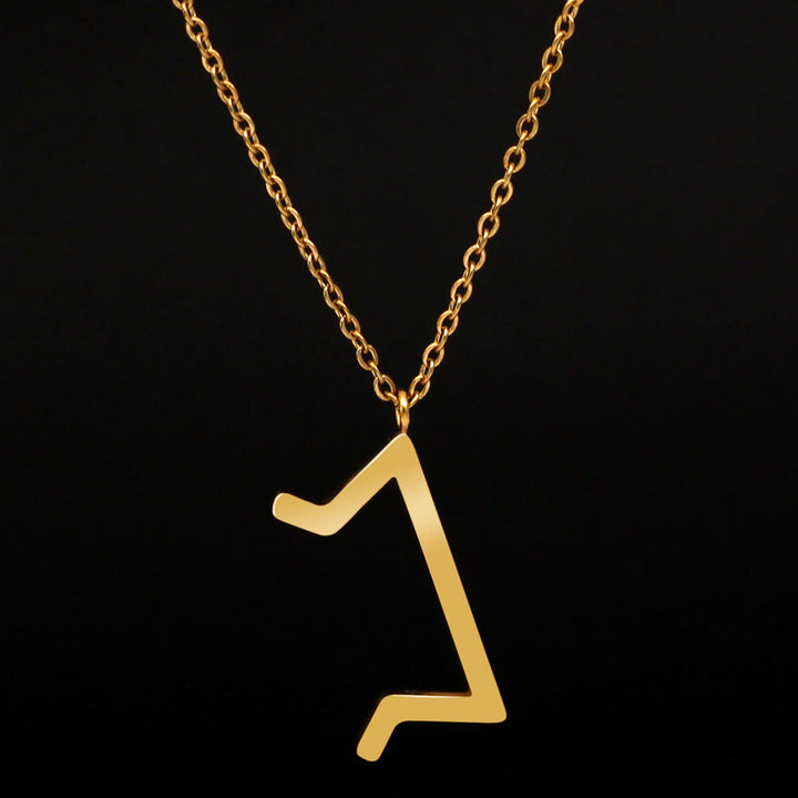 FREE Today: Viking Runes Letters Pendant Charm Personalized Necklace Norse Mythology Viking Gift - ᚹ - W / V - Golden - image 41