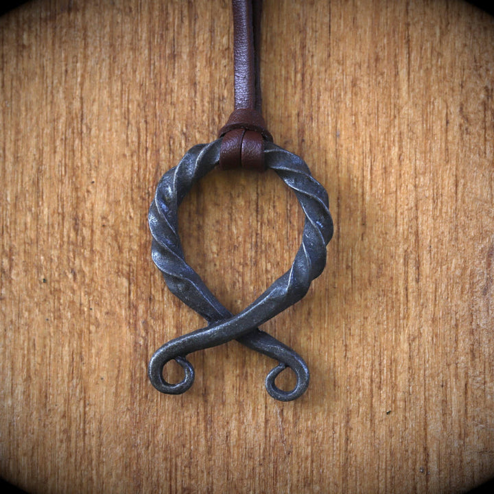 FREE Today: Norse Odal Othala Rune Pendant Twisted Iron Necklace Leather Cord Jewelry Gift - image 5
