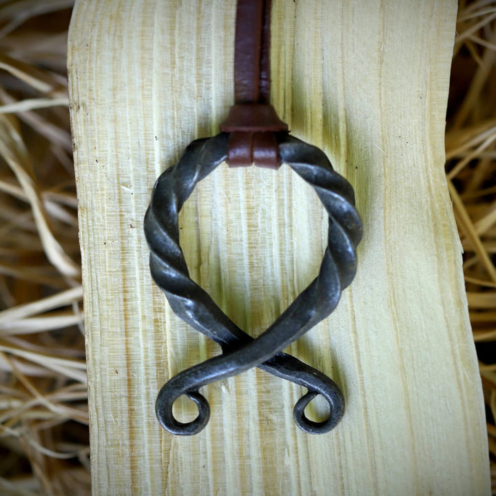 FREE Today: Norse Odal Othala Rune Pendant Twisted Iron Necklace Leather Cord Jewelry Gift - image 6