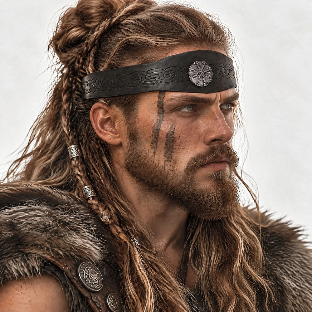FREE Today: Medieval Embossed Faux Leather Headpiece Viking Retro Renaissance Adjustable Cosplay Headband - image 20