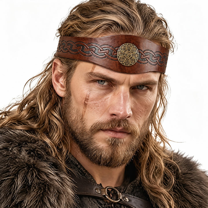 FREE Today: Medieval Embossed Faux Leather Headpiece Viking Retro Renaissance Adjustable Cosplay Headband - image 15