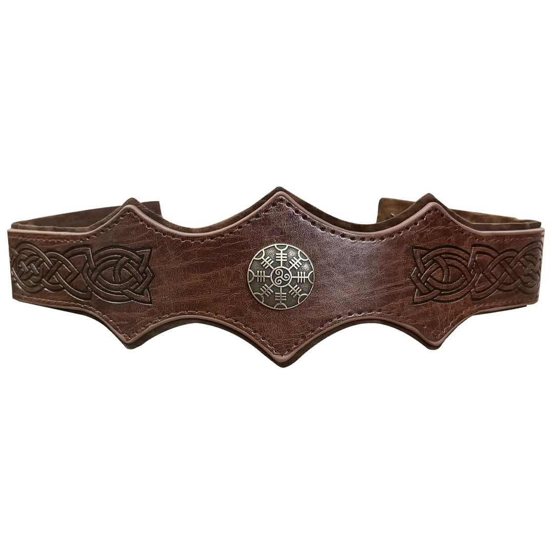 FREE Today: Medieval Embossed Faux Leather Headpiece Viking Retro Renaissance Adjustable Cosplay Headband - image 2