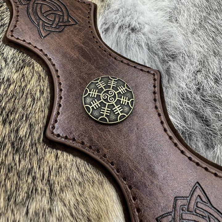 FREE Today: Medieval Embossed Faux Leather Headpiece Viking Retro Renaissance Adjustable Cosplay Headband - image 27
