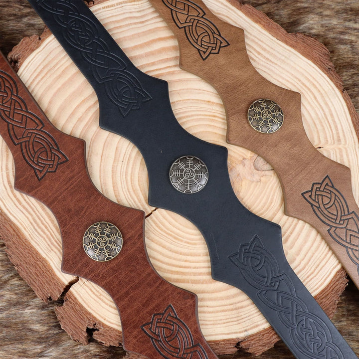 FREE Today: Medieval Embossed Faux Leather Headpiece Viking Retro Renaissance Adjustable Cosplay Headband - image 26