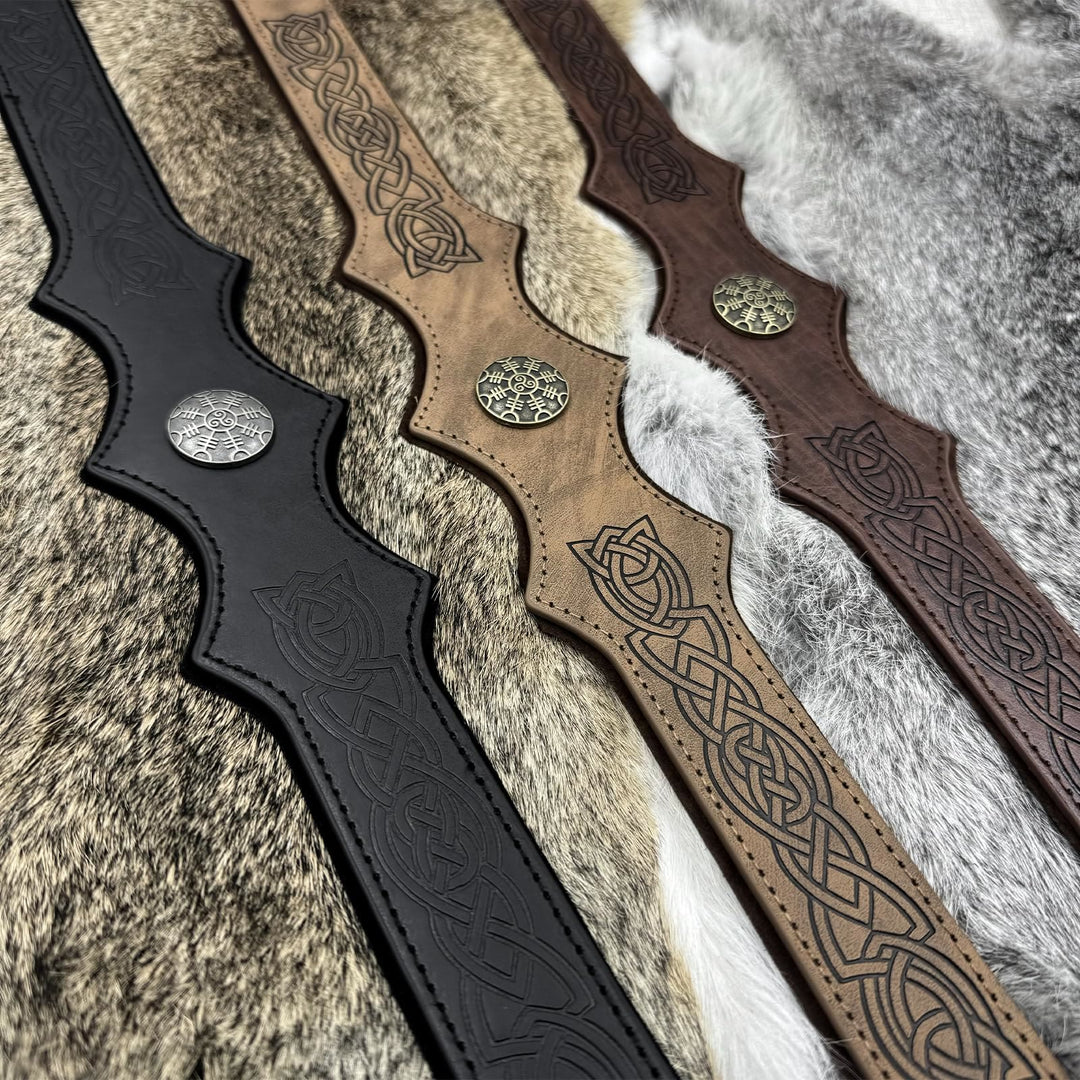 FREE Today: Medieval Embossed Faux Leather Headpiece Viking Retro Renaissance Adjustable Cosplay Headband - image 25