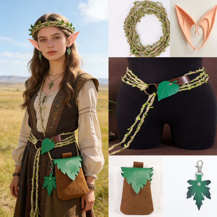 FREE Today: Woodland Fairycore Costume Accessories Renaissance Fair Elf Ears Vine Belt - image 10