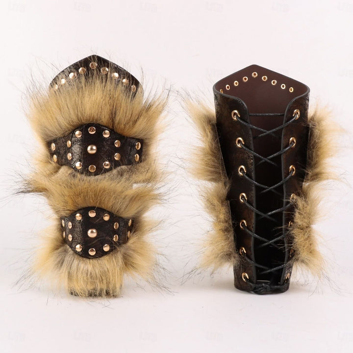 WorldNorse Medieval Viking 2-8-Piece Costume Set  - Wrist Wraps - 3XL - image 14