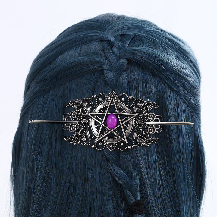 FREE Today: Pentagram Moon Filigree Hairpin - image 5
