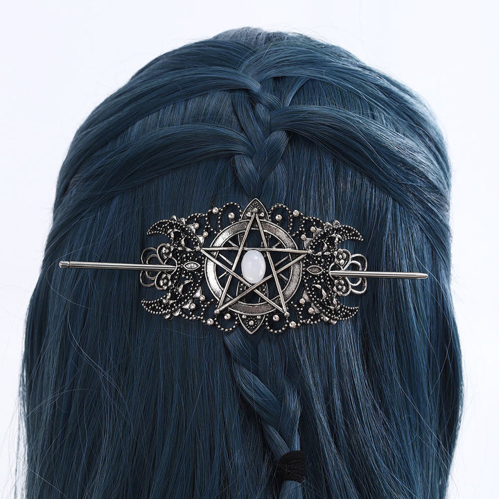 FREE Today: Pentagram Moon Filigree Hairpin - image 3