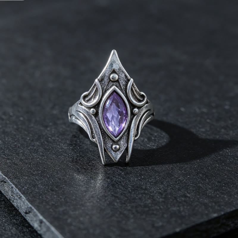 FREE Today: Gothic Triple Moon Goddess with Purple Labradorite Witchy Ring - image 4