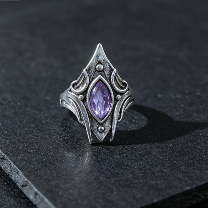 FREE Today: Gothic Triple Moon Goddess with Purple Labradorite Witchy Ring - image 4