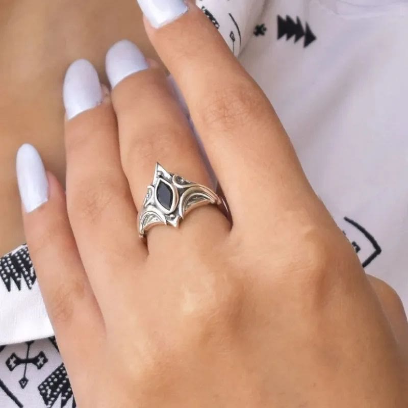 FREE Today: Gothic Triple Moon Goddess with Purple Labradorite Witchy Ring - image 9
