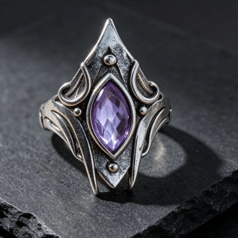 FREE Today: Gothic Triple Moon Goddess with Purple Labradorite Witchy Ring - image 6