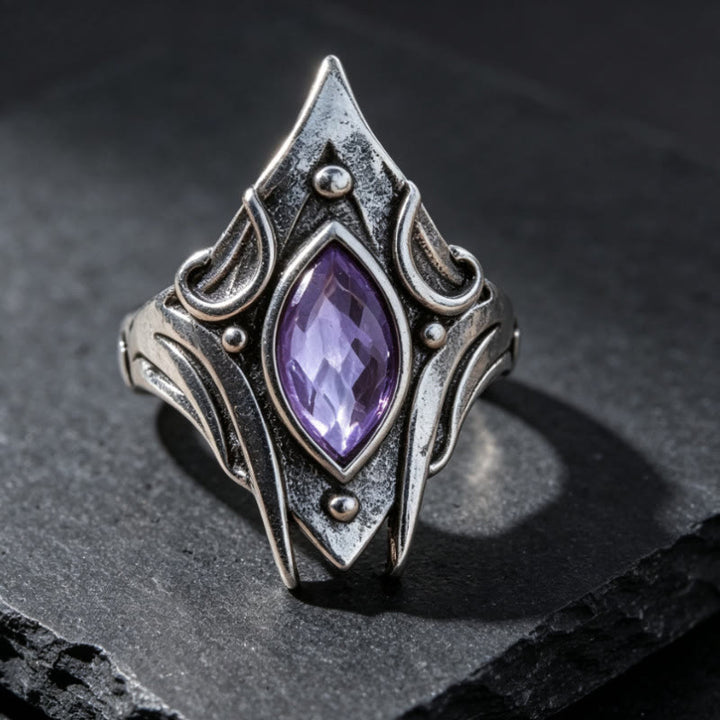 FREE Today: Gothic Triple Moon Goddess with Purple Labradorite Witchy Ring - image 6