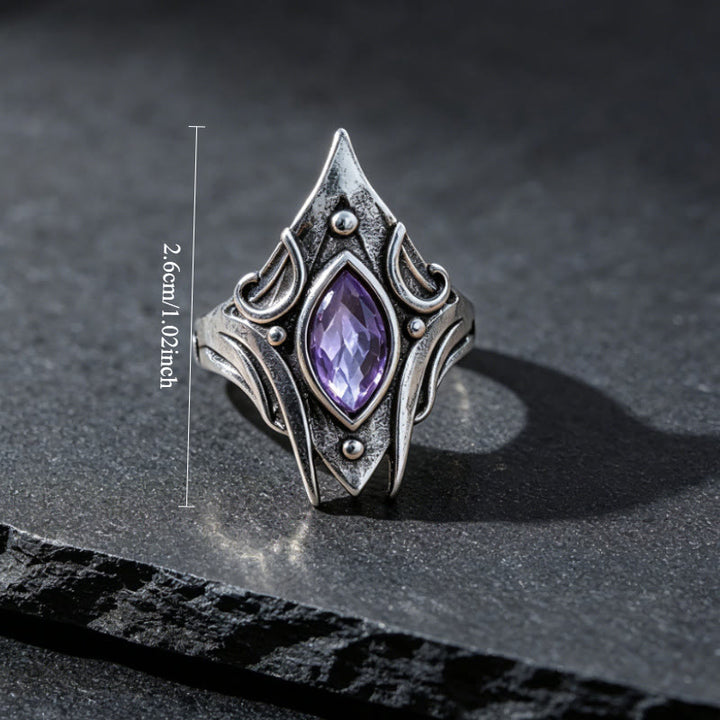 FREE Today: Gothic Triple Moon Goddess with Purple Labradorite Witchy Ring - image 7