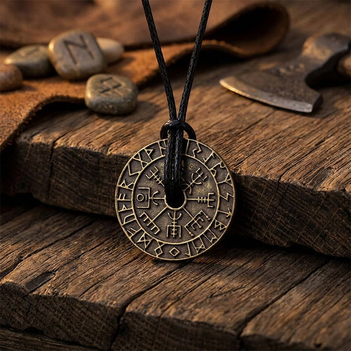 FREE Today: Nordic Valknut Odin Viking Vegvisir Compass Coin Pendant Alloy Amulet Necklace - image 9