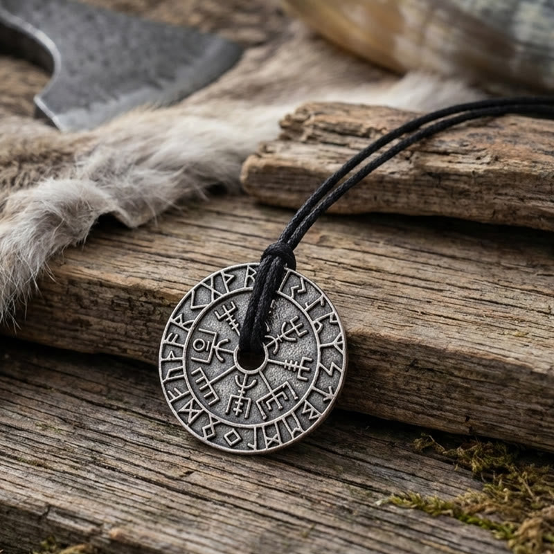 FREE Today: Nordic Valknut Odin Viking Vegvisir Compass Coin Pendant Alloy Amulet Necklace - image 5